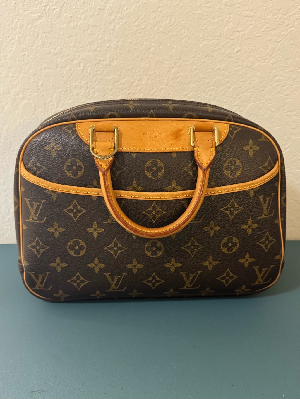 Louis Vuitton Monogram Trouville Handbag Brown Monogram Canvas